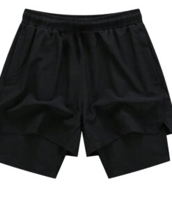 شلوارک کشاله دار ساده(کشاله مشکی)